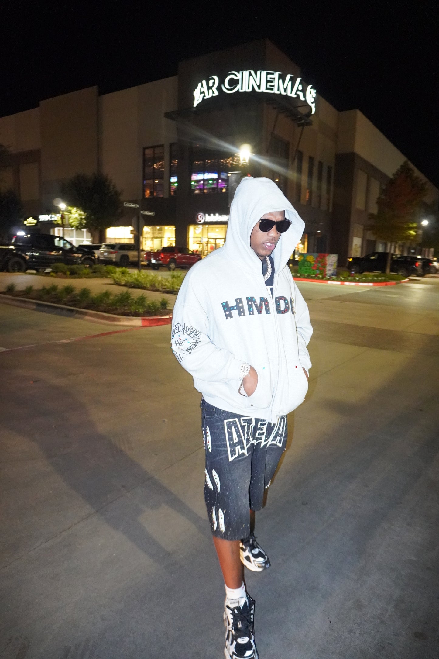 Streetwear Rhinestone Jorts